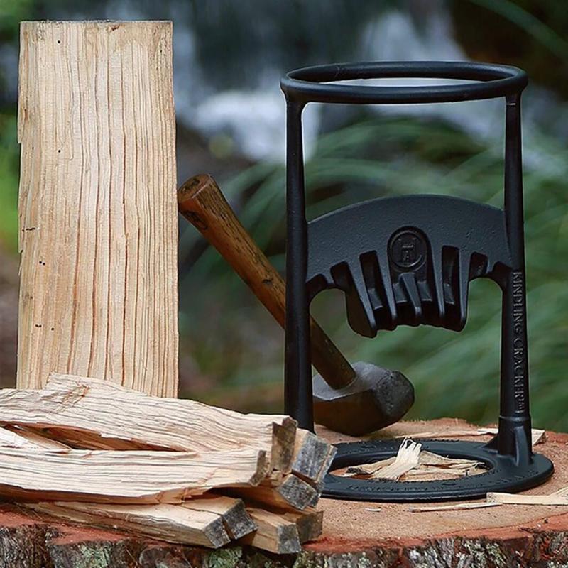 Duurzame houtsplijter voor het veilig en snel splijten van haardhout. Perfect gereedschap voor houtbewerking en open haard.