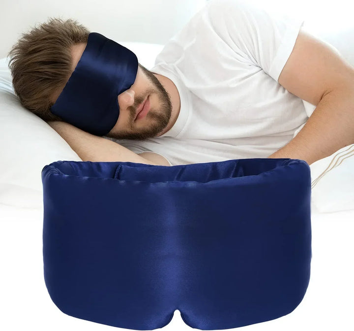 "Zacht mulberry zijde slaapmasker, luxe comfort, blokkeert licht effectief, verstelbare band, ideaal voor vrouwen."