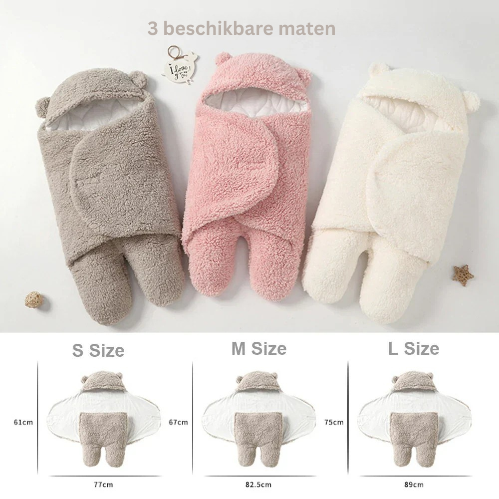 Ultiem comfort met deze baby wikkeldeken, ideaal voor diepe nachtslaap.