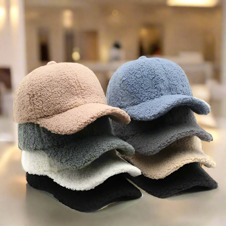 Warme herfstpet van zachte stof, comfortabel en stijlvol, perfect voor elke casual look.