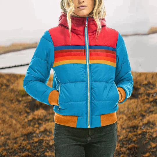 Trendy dames pluche jas in modekleur, een elegante en warme winterjas voor een comfortabele look.
