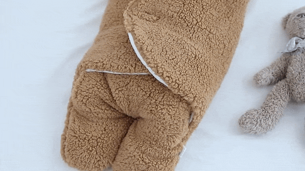 Zachte katoenen babywikkeldoek met schattig design, ademend en comfortabel, ideaal voor pasgeborenen en jonge baby's.