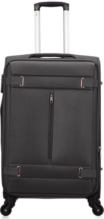 Elegante Valencia zachte reiskoffer, met uitschuifbaar handvat en stevige ritssluiting voor uw reisbagage.