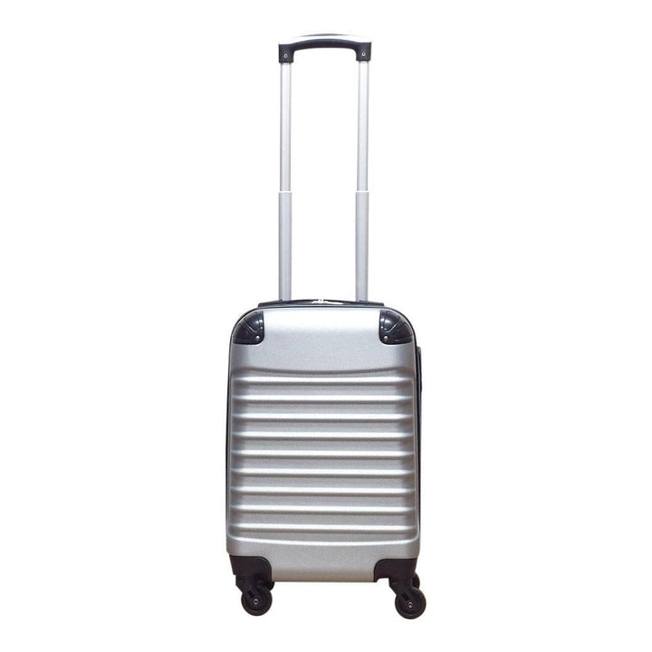 Duurzame zilveren hardshell bagageset, 2 koffers met cijferslot. Geschikt als robuuste reis koffer voor alle bagage.