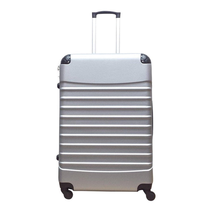 Roze Siena trolley koffer, robuust ABS met 4 soepele wielen en geïntegreerd cijferslot.
