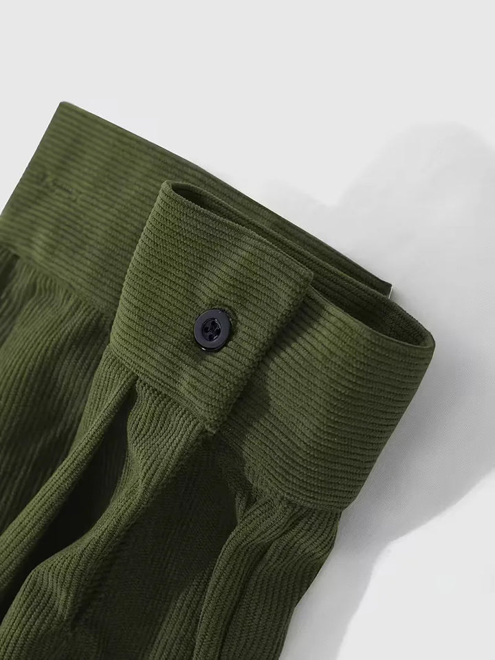 Blauw herenoverhemd met ribstructuur, modieus en comfortabel voor herenmode.