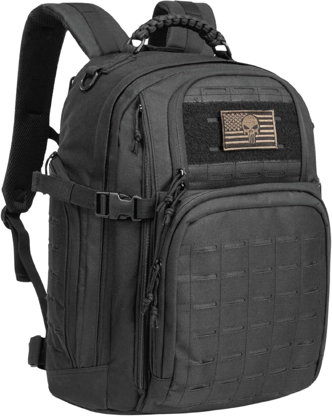 Veelzijdige 35L tactische rugzak met laptopvak, geschikt voor avontuur en woon-werkverkeer.