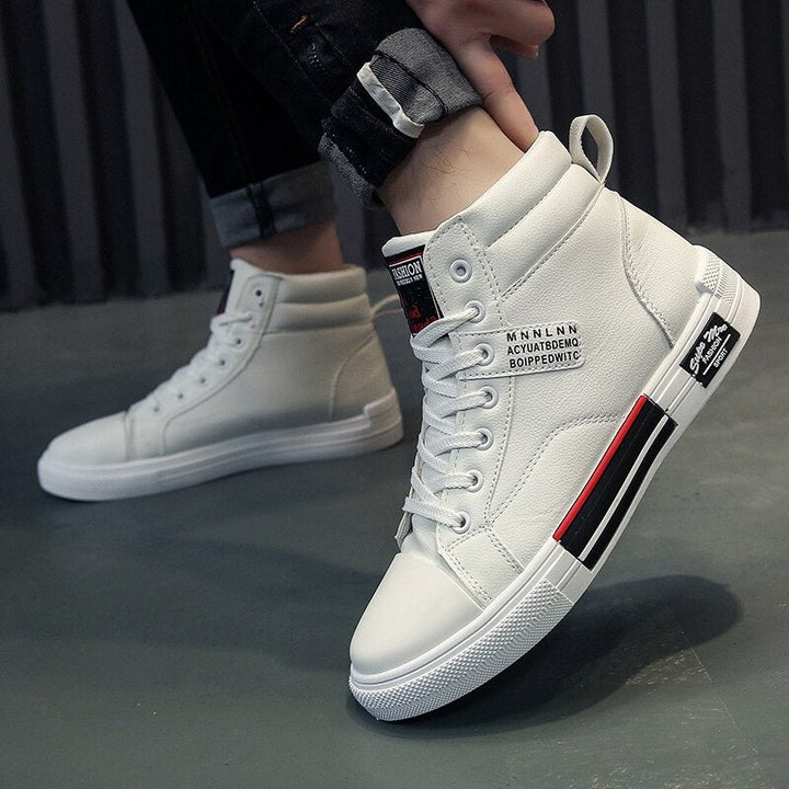 Heren hoge veterschoenen voor een casual look, perfect voor koude dagen en comfortabel te dragen.