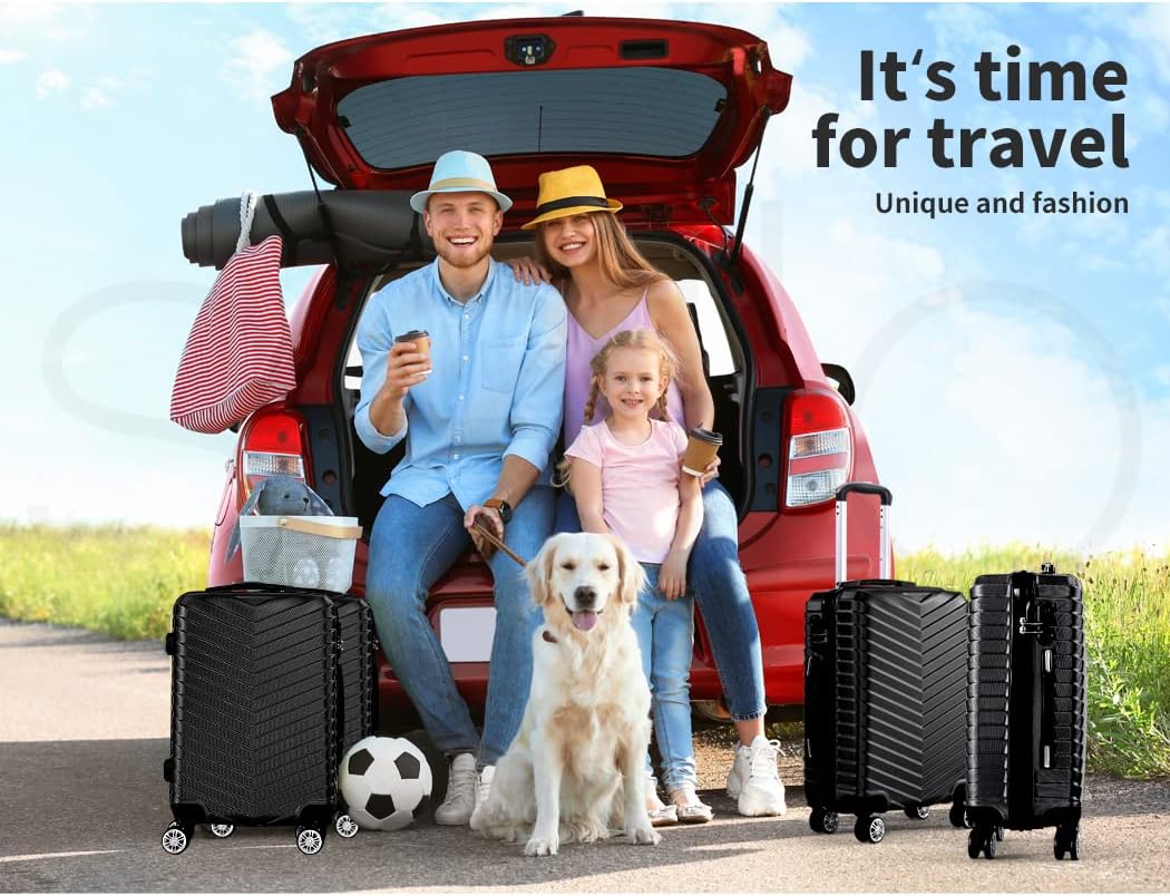 Duurzame zwarte hardshell handbagage koffer, ideaal voor reizen en vakantie.