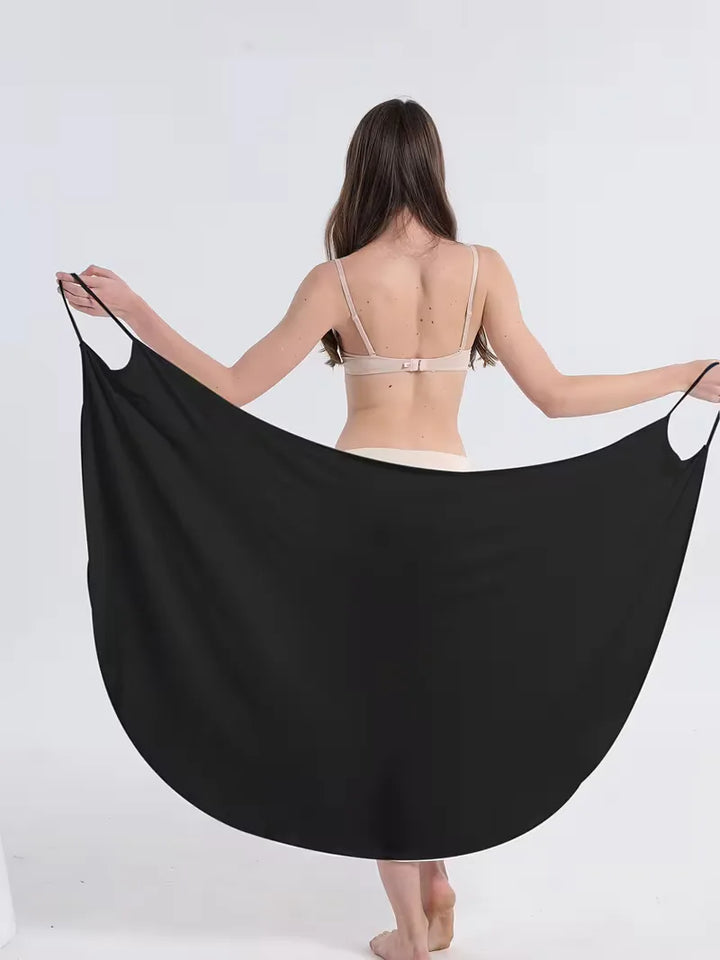 Bohemian dames cover-up strandjurk, mouwloos en luchtig, perfect voor een stijlvolle zomeroutfit.
