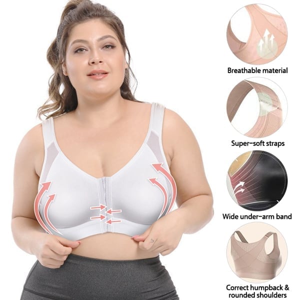 Witte sport-bh, ideaal voor workouts, biedt comfort en ondersteuning, dames sportkleding