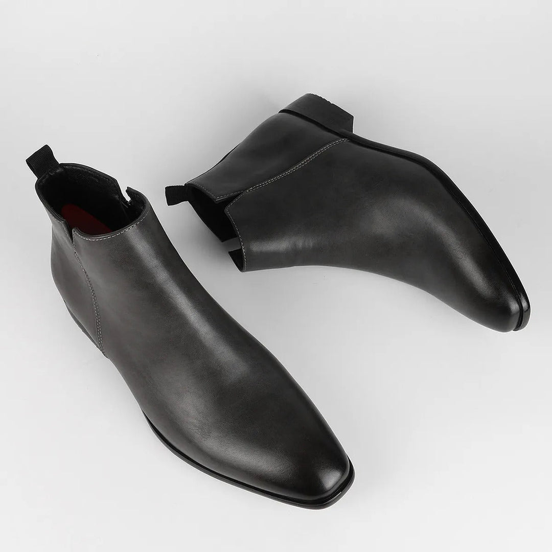 Veelzijdige heren Chelsea laarzen met rits, geschikt voor zowel casual als smart-casual herfst/winterstijlen.