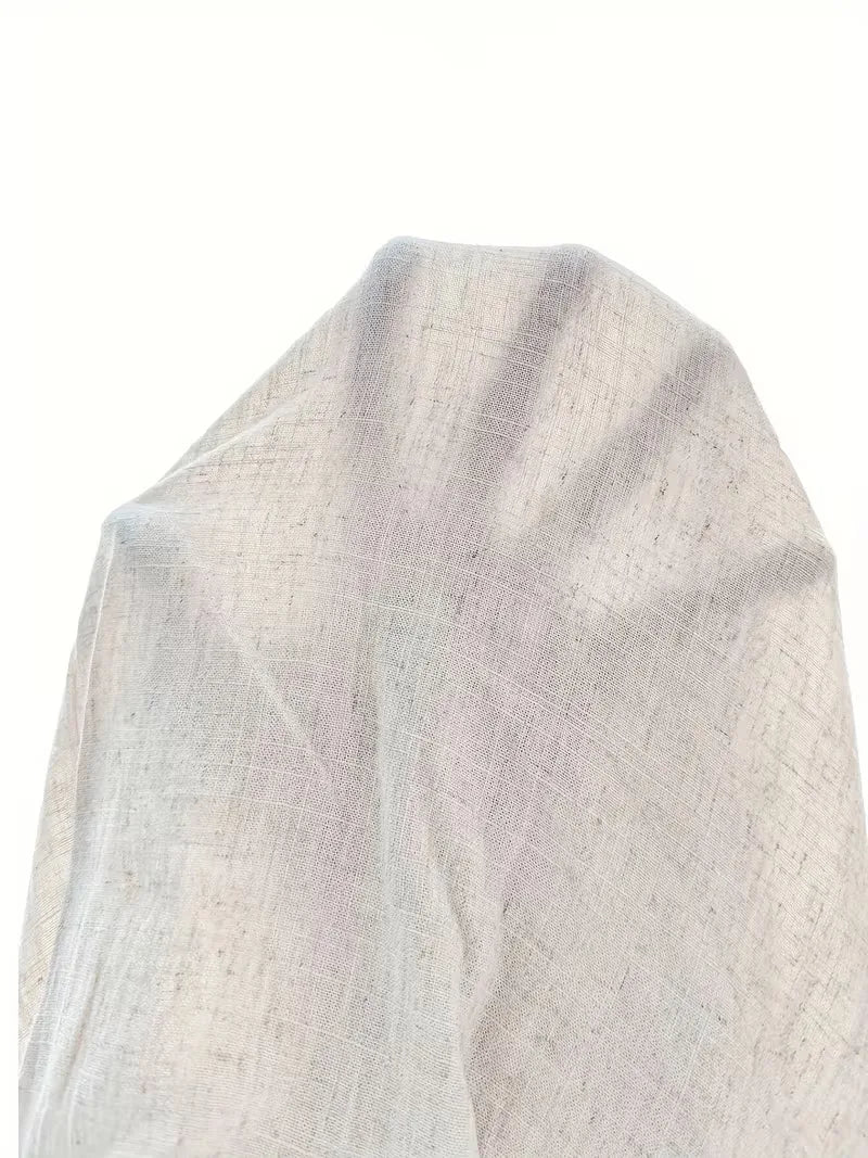 Beige straight leg pantalon voor heren, trekkoord, comfortabel en zomerklaar.