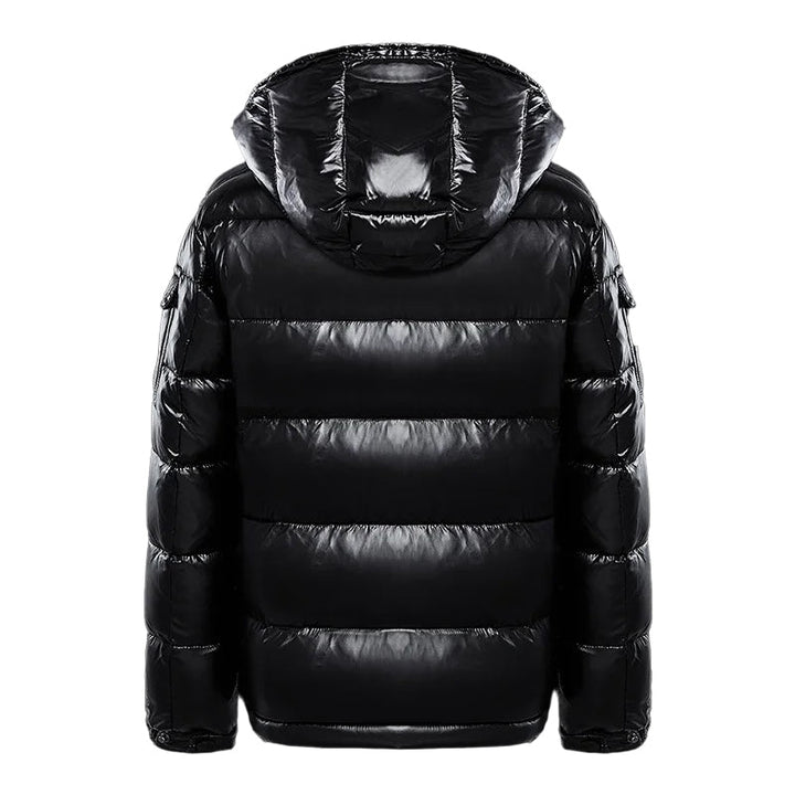 Rode heren puffer winterjas, casual model met comfortabele isolatie. Perfecte wintermode.