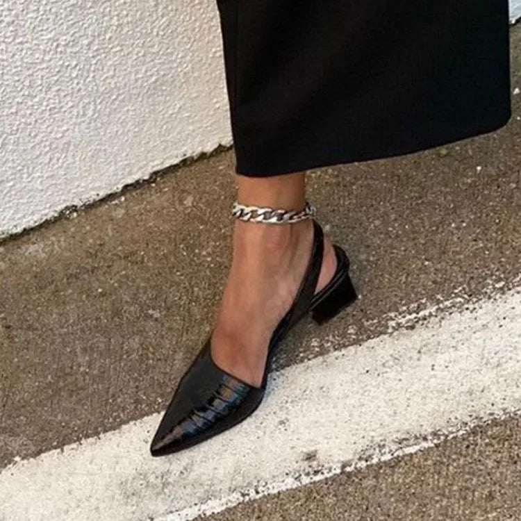 Stijlvolle bruine croco pumps met orthopedisch comfort, perfect voor damesmode en dagelijks gebruik.