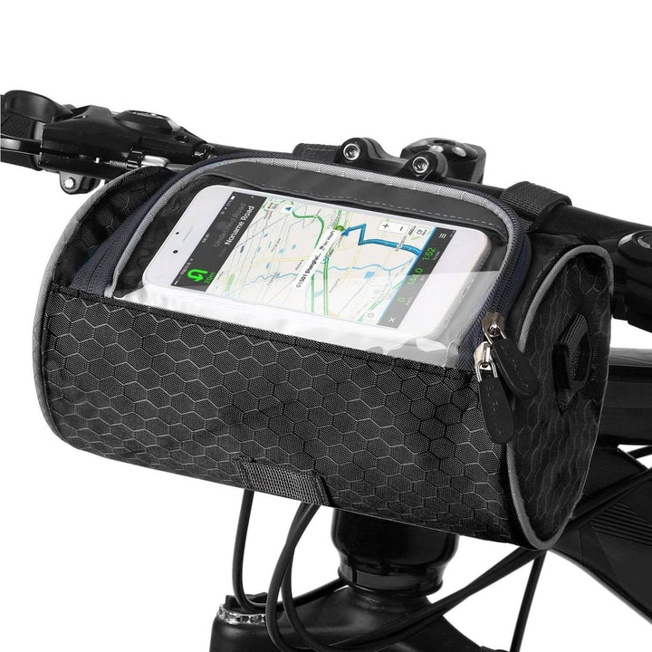 Unisex Speedy fietstas voor touchscreen telefoons, beschermt en organiseert je fietsaccessoires.