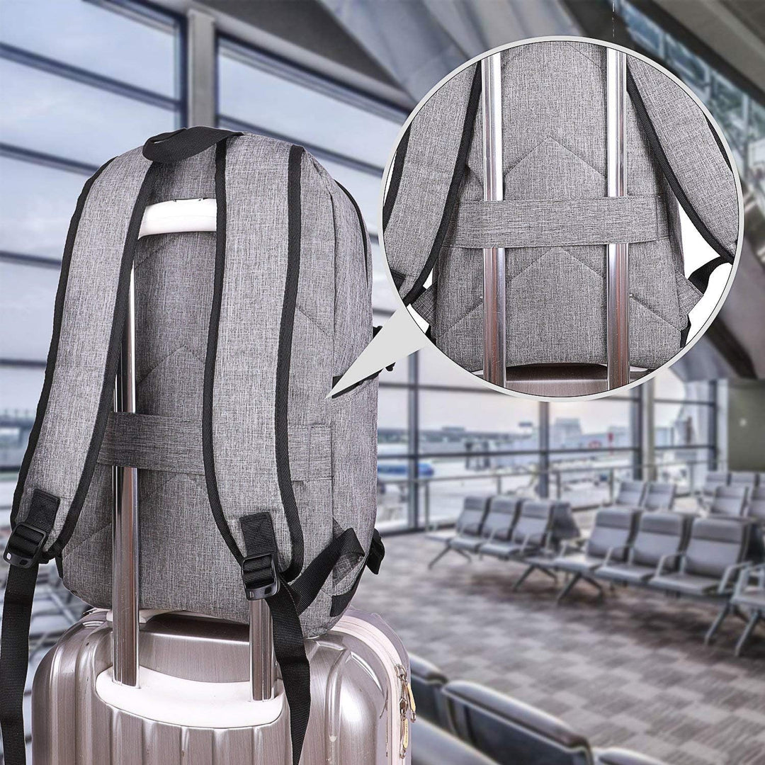 Unisex werkrugzak met USB-oplaadfunctie, anti-diefstal en ruime 30-50L capaciteit.