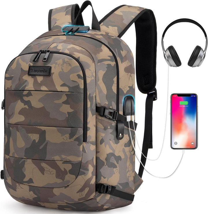 Anti-diefstal rugzak, extra groot, met USB-oplaadpoort voor laptop en reizen.