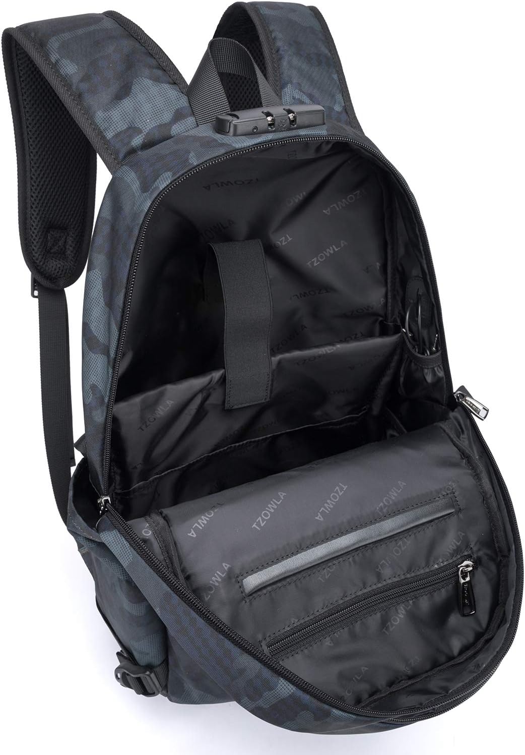 Unisex schooltas/reisrugzak, extra groot, met anti-diefstal en USB.
