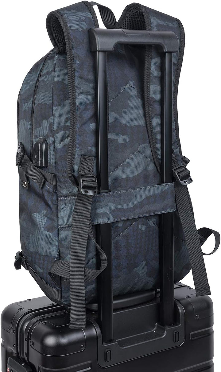 Unisex USB-rugzak 30-50L, extra groot, perfect voor veilige opslag van laptop.