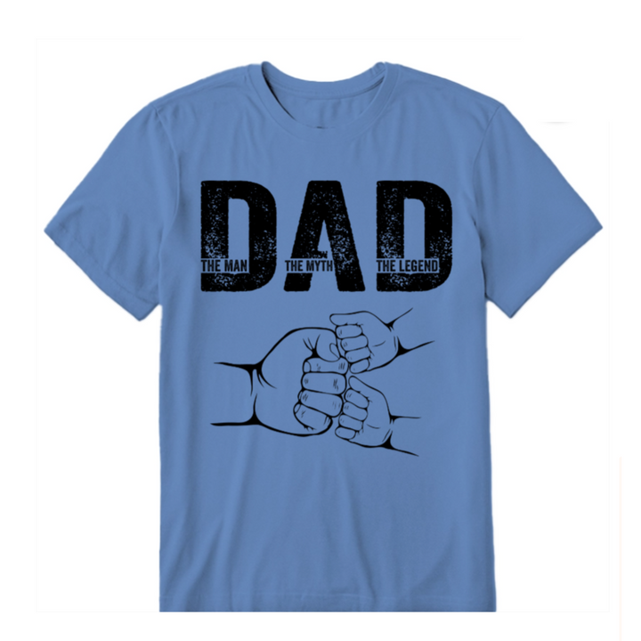 Witte hoodie met 'Dad. The Man. The Myth. The Legend.' tekst, stijlvolle mannenkleding voor de legendarische papa.