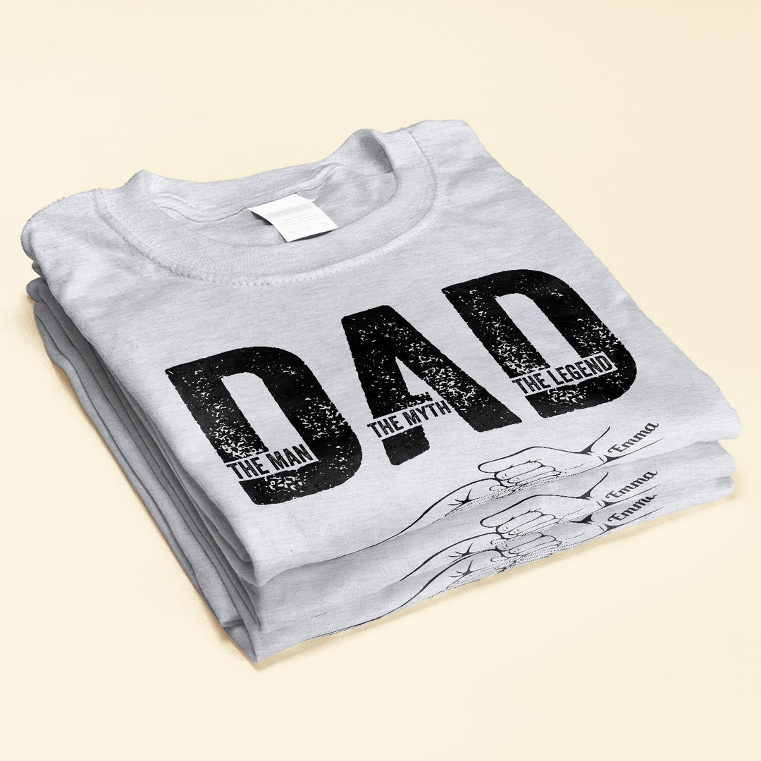 Gezellige unisex hoodie 'Dad. The Man. The Myth. The Legend.', comfortabel en een top geschenk voor elke papa.