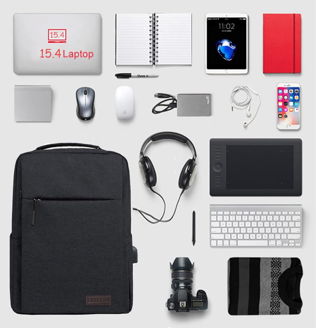 Duurzame waterdichte rits van de slanke laptoprugzak met USB-poort, voor extra beveiliging.