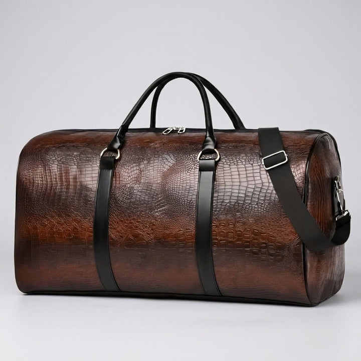 Ruime Spaceline weekendtas / handbagage met verstelbare band, ideaal voor korte trips, in zwart.