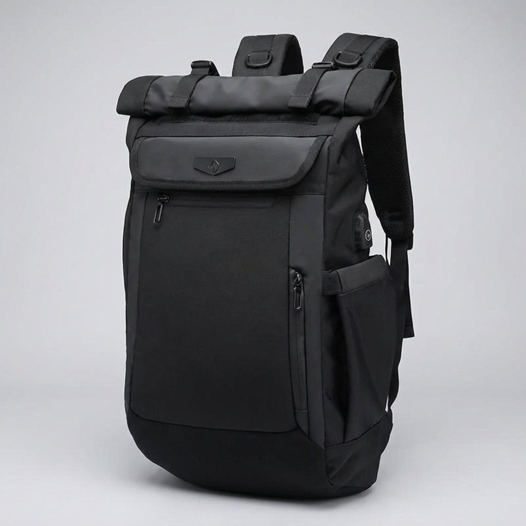 Moderne unisex Venturo rolltop rugzak, perfect voor reizen en dagelijks gebruik, met veel opbergruimte & bescherming.