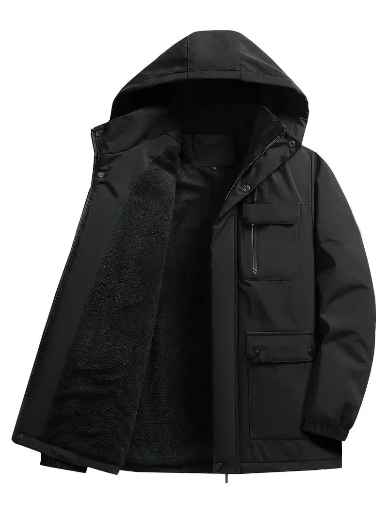 Comfortabele heren parka regular fit, stijlvol en waterdicht voor dagelijks gebruik in de winter.