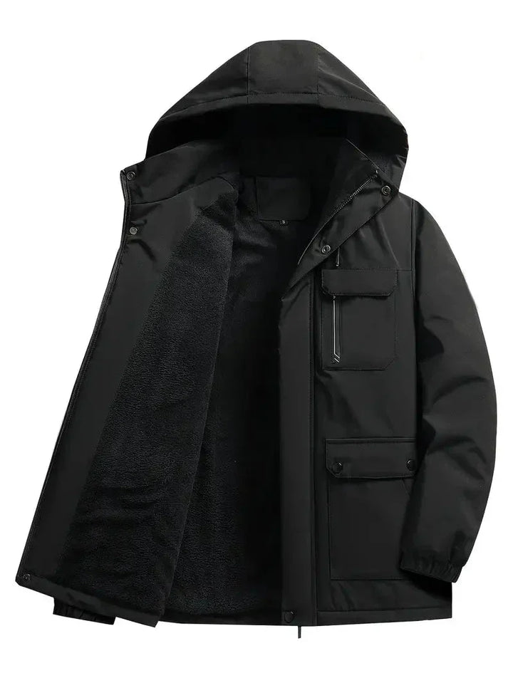 Comfortabele heren parka regular fit, stijlvol en waterdicht voor dagelijks gebruik in de winter.