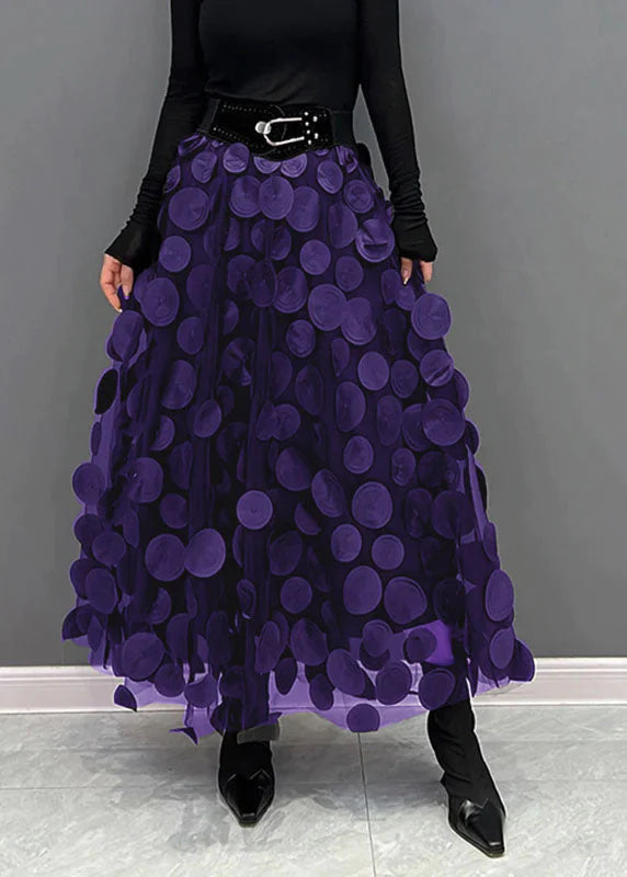 Speelse én elegante Maëlle damesrok met zwierige stippenprint, ideaal voor casual of lente outfit.
